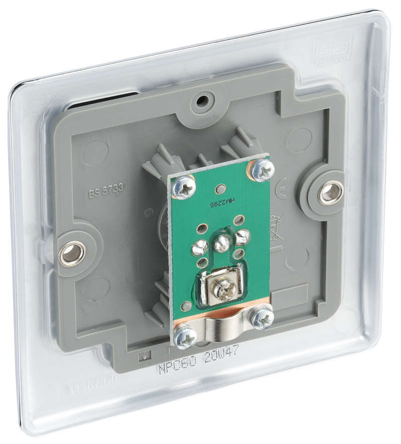 BG Electrical Nexus Metal Polished Chrome - Single, co-axial