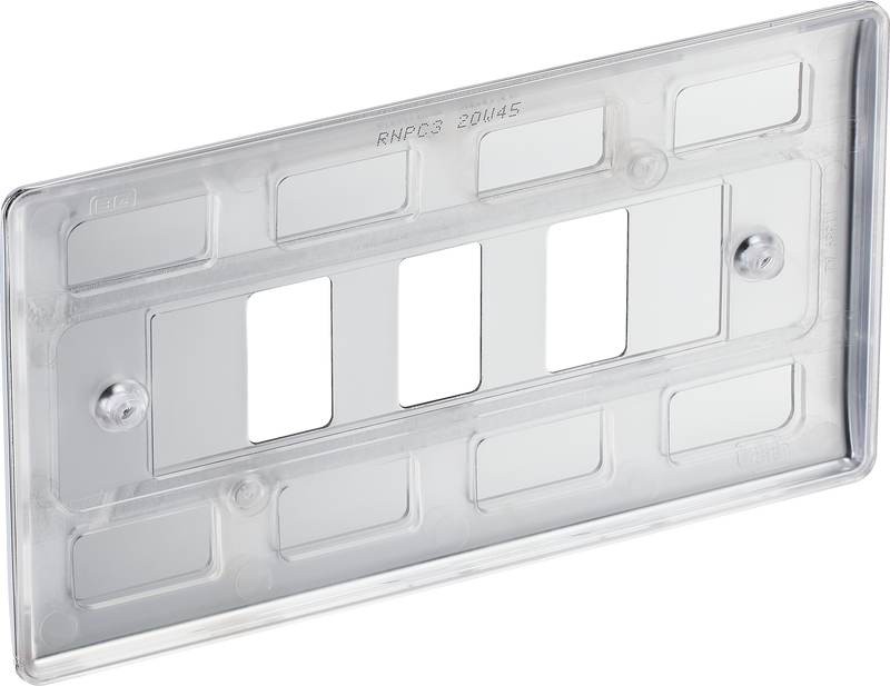 BG Electrical Grid - 3 module, rectangular