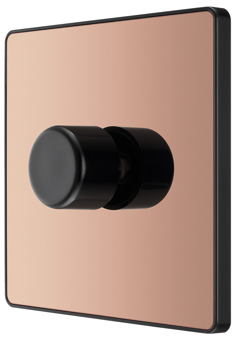 BG Electrical Evolve Polished Copper - Single, 2 way push 200W