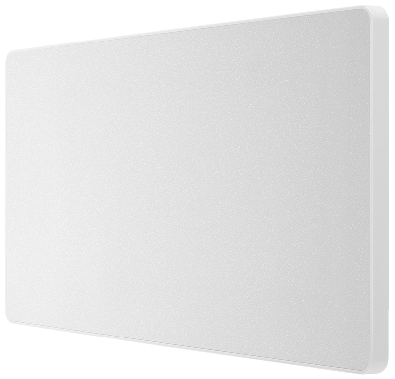 BG Electrical Evolve Pearlescent White - Double, blank plate