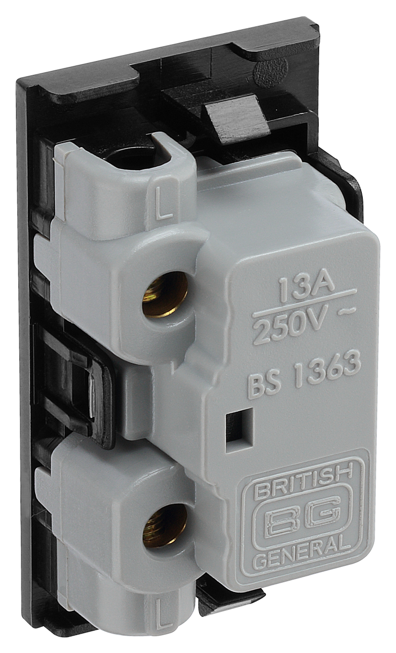 BG Electrical Euro Module - 13A fused module