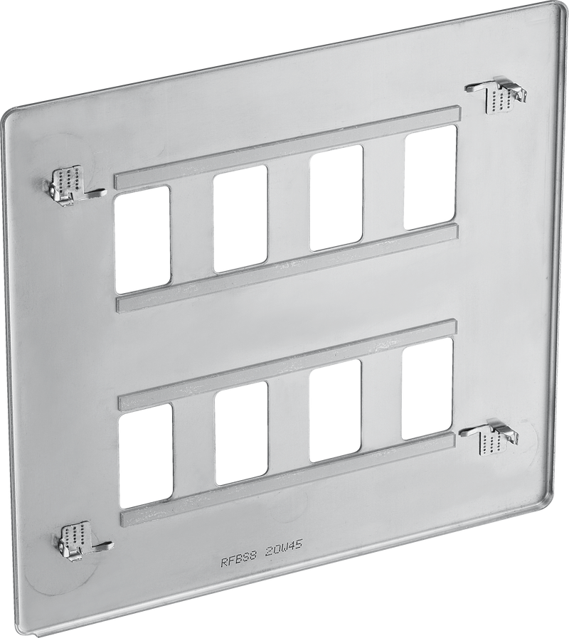 BG Electrical Grid - 8 module, square