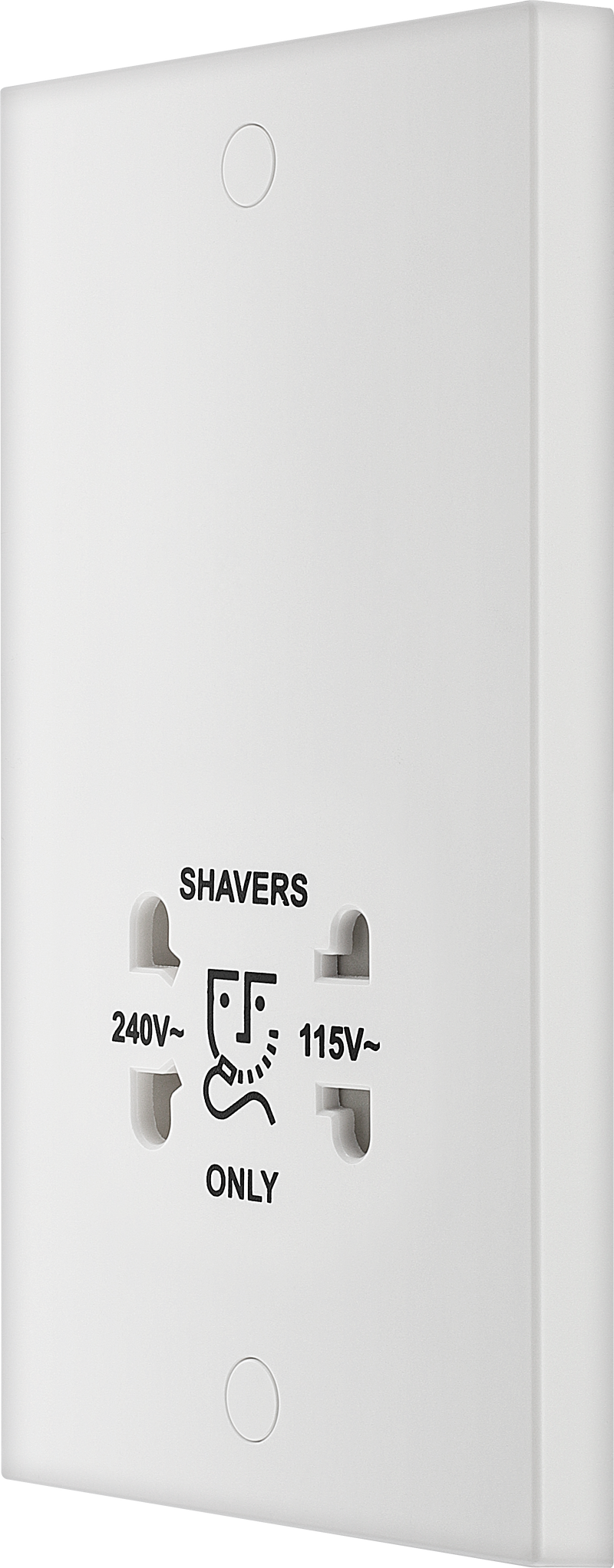 BG Electrical 900 Series - 115/240V dual voltage shaver socket