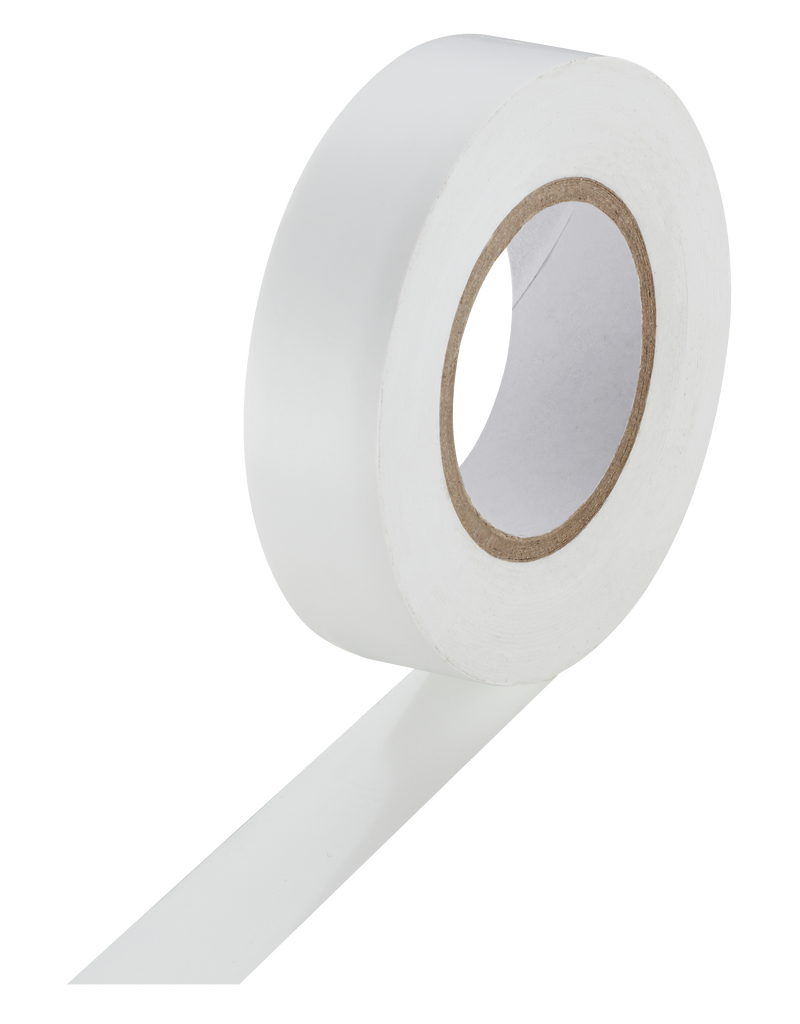BG Electrical Contractor - Insulation tape, white, 19mm x 20m