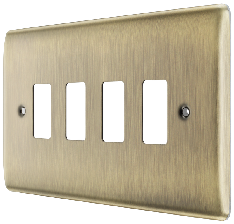 BG Electrical Grid - 4 module, rectangular