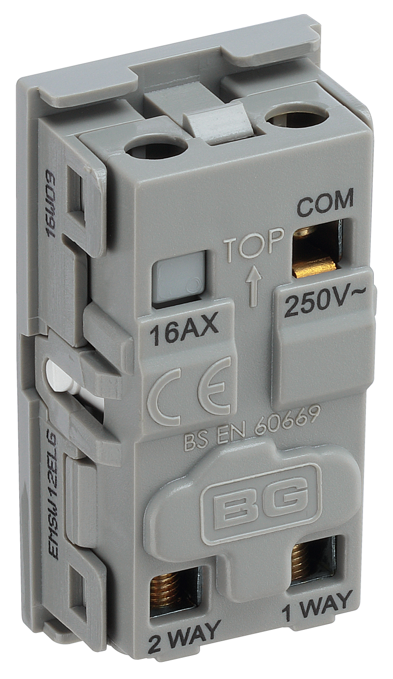 BG Electrical Euro Module - 20 AX 2 way, key switch, emergency lighting