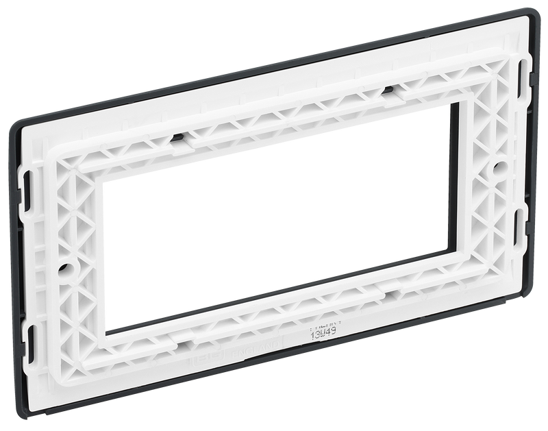 BG Electrical Euro Module - 4 module - rectangular