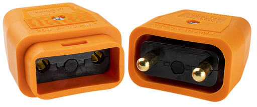 Masterplug Work - 2 Pin Connector, 10A, Orange