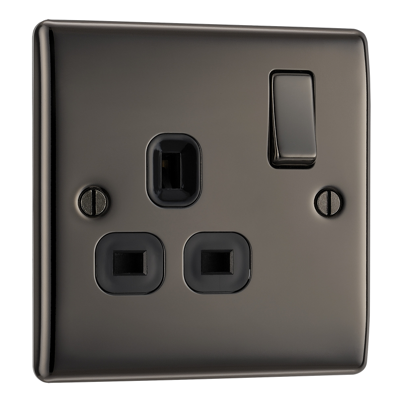 BG Electrical Nexus Metal Black Nickel - Single switched, double pole