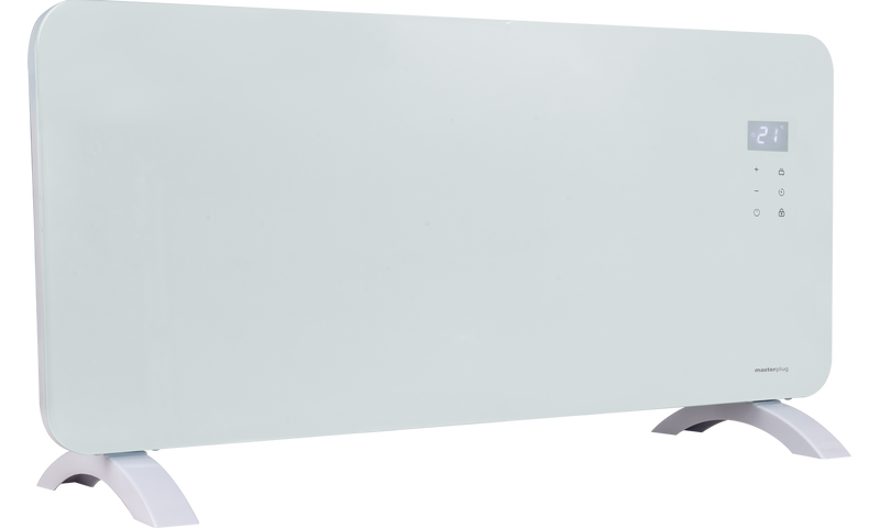 Masterplug Smart Energy - SmartEnergy Auraline. Glass Panel Heater, 2000W, Arctic White