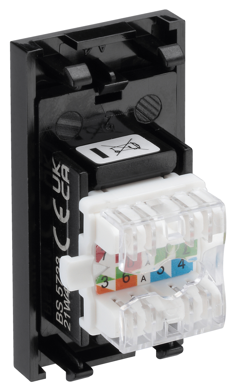 BG Electrical Euro Module - Data - RJ45 Cat6 (idc)