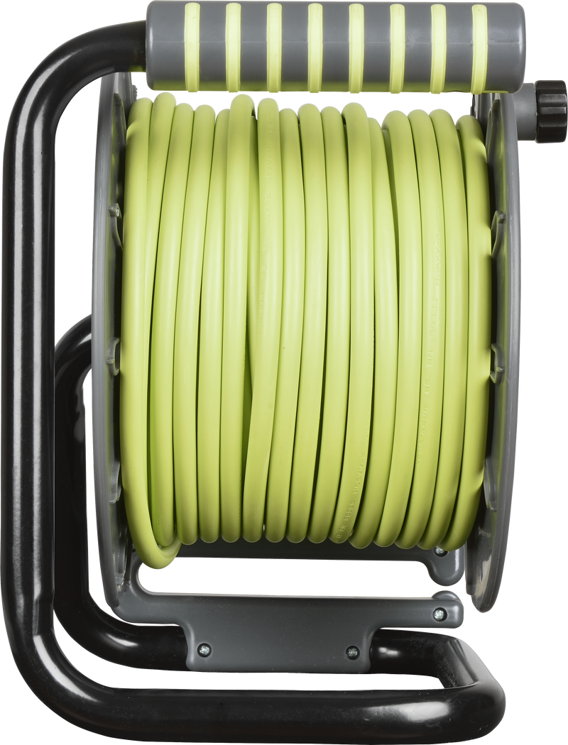 Masterplug Pro XT - 25m, 4 Sockets, 13A, Grey + Green