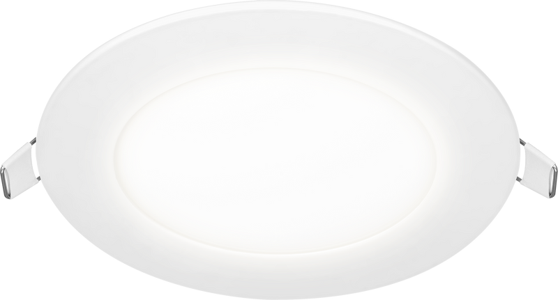 Luceco Luxpanel Eco Circular - Eco Circular Slimline Downlight Ø120mm 400lm 6w 3000k Dimmable - Pc Diffuser