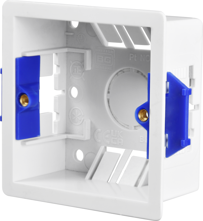 BG Electrical Contractor - Single Square Dry Lining Box, 35mm