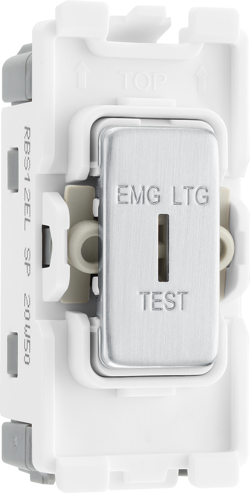 BG Electrical Grid - 2 way, single pole, printed EMG LTG TEST