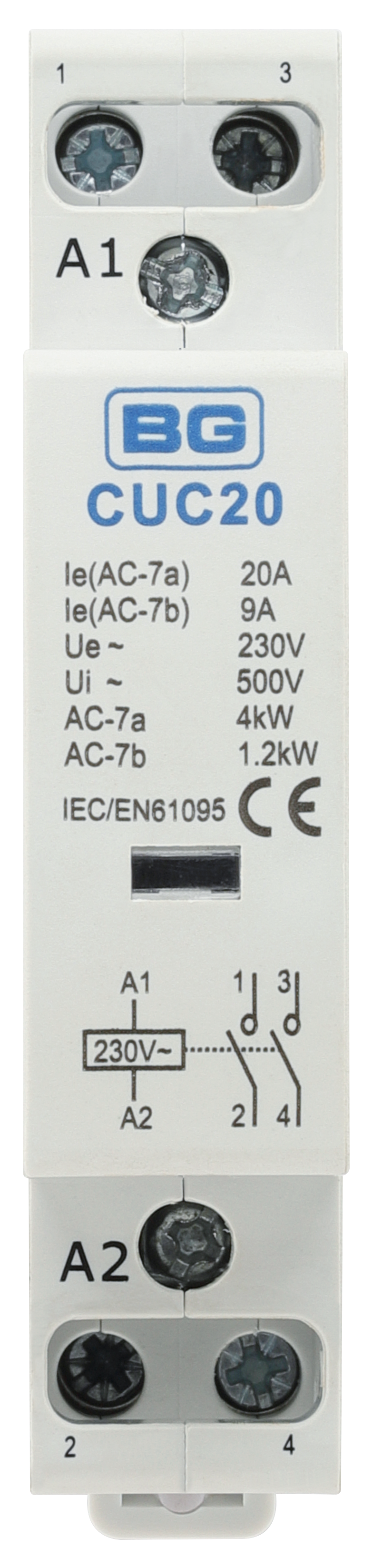 BG Circuit Protection Control Devices - Contactor 20A double pole