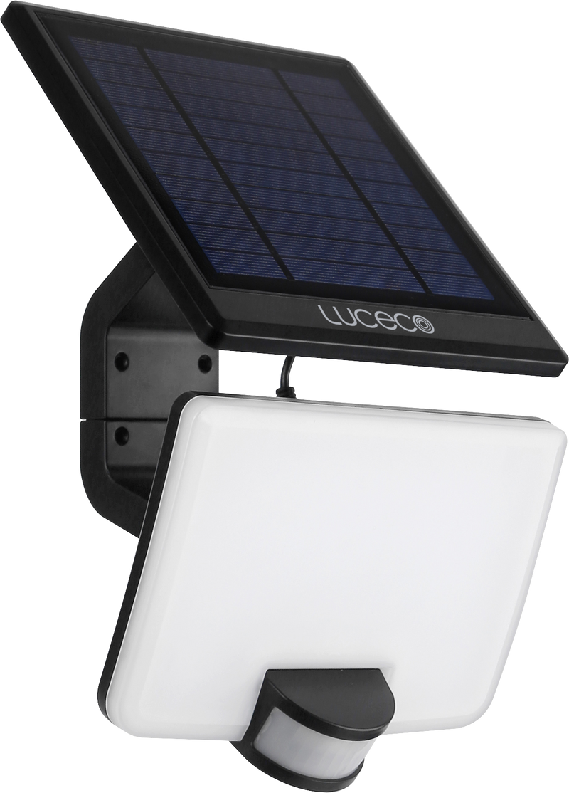 Luceco Solar Floodlights - Solar floodlight with detachable solar panel 1500 lumens
