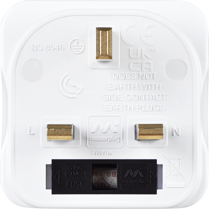 Masterplug Travel - White