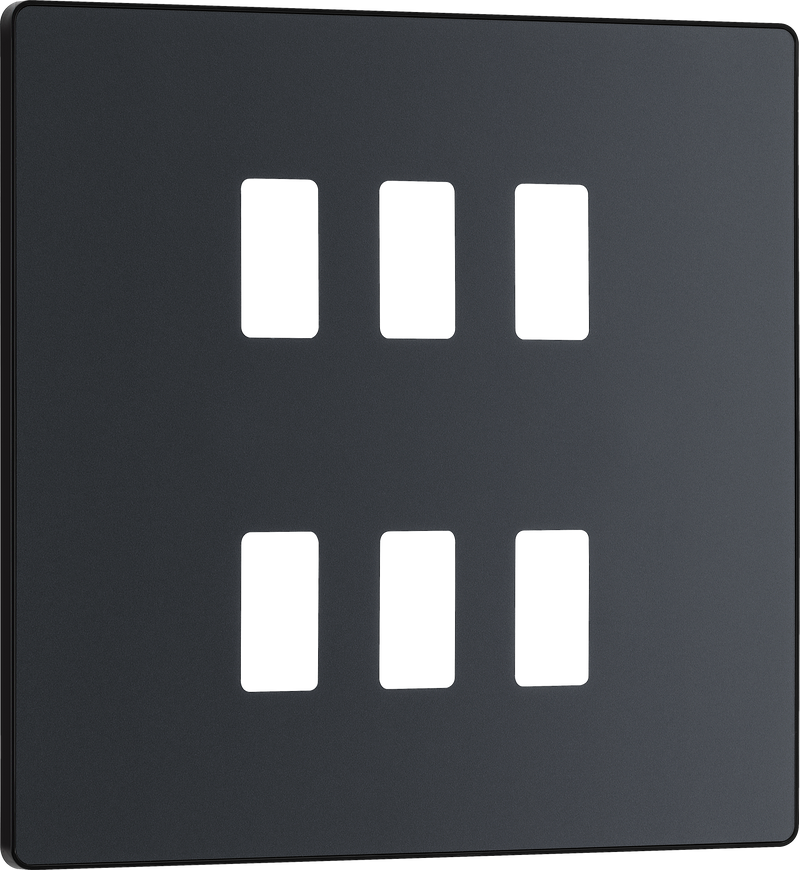 BG Electrical Grid - 6 module, square