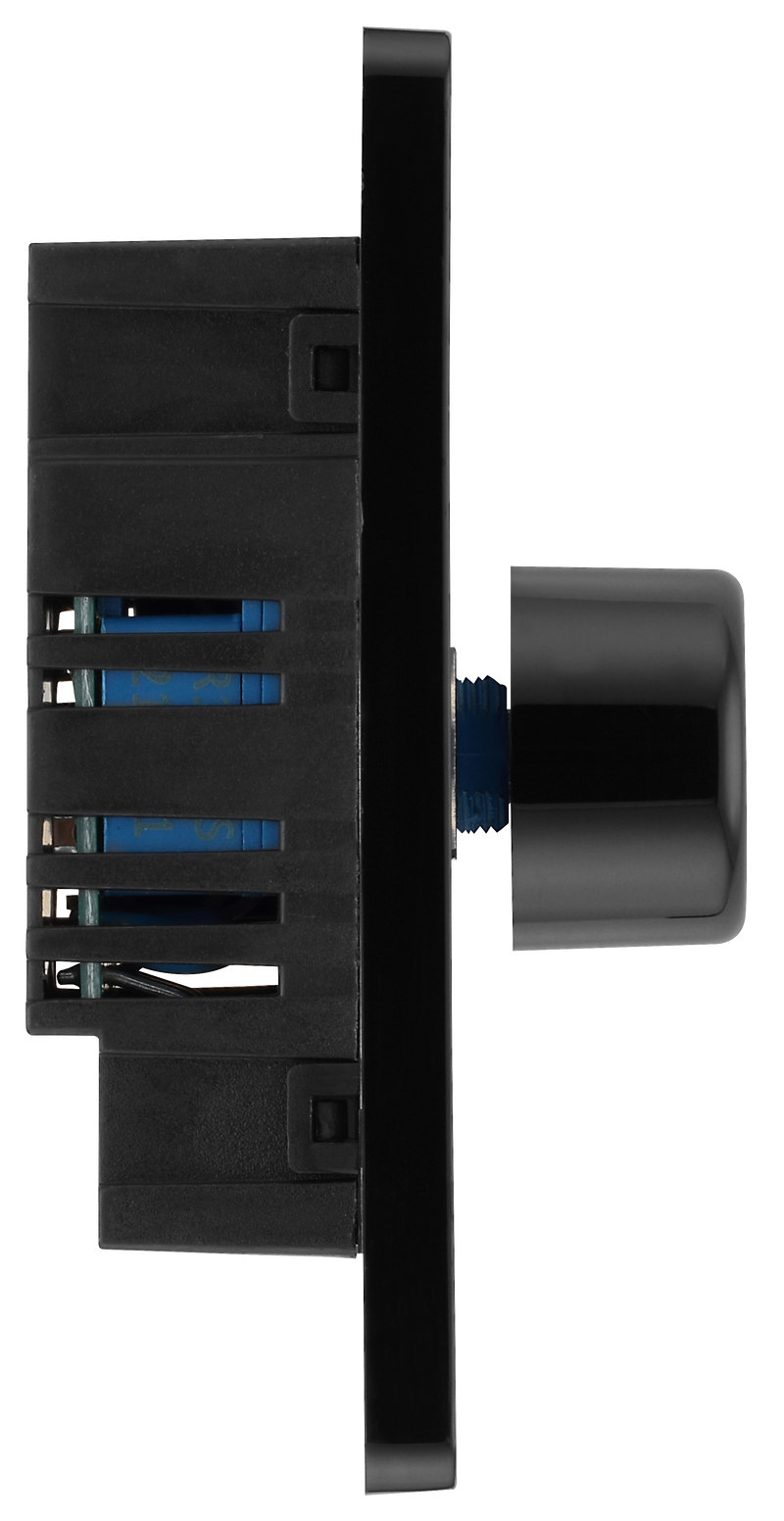 BG Electrical Evolve Matt Blue - Single, 2 way push 200W