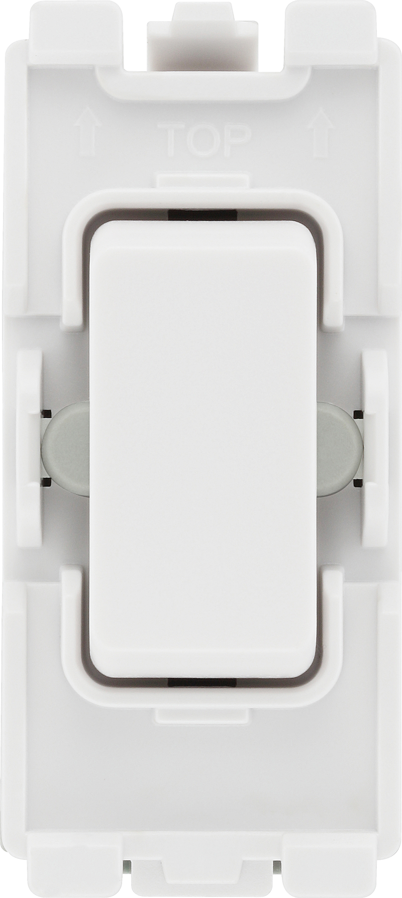 BG Electrical Grid - 2 way, retractive, printed PRESS, centre off