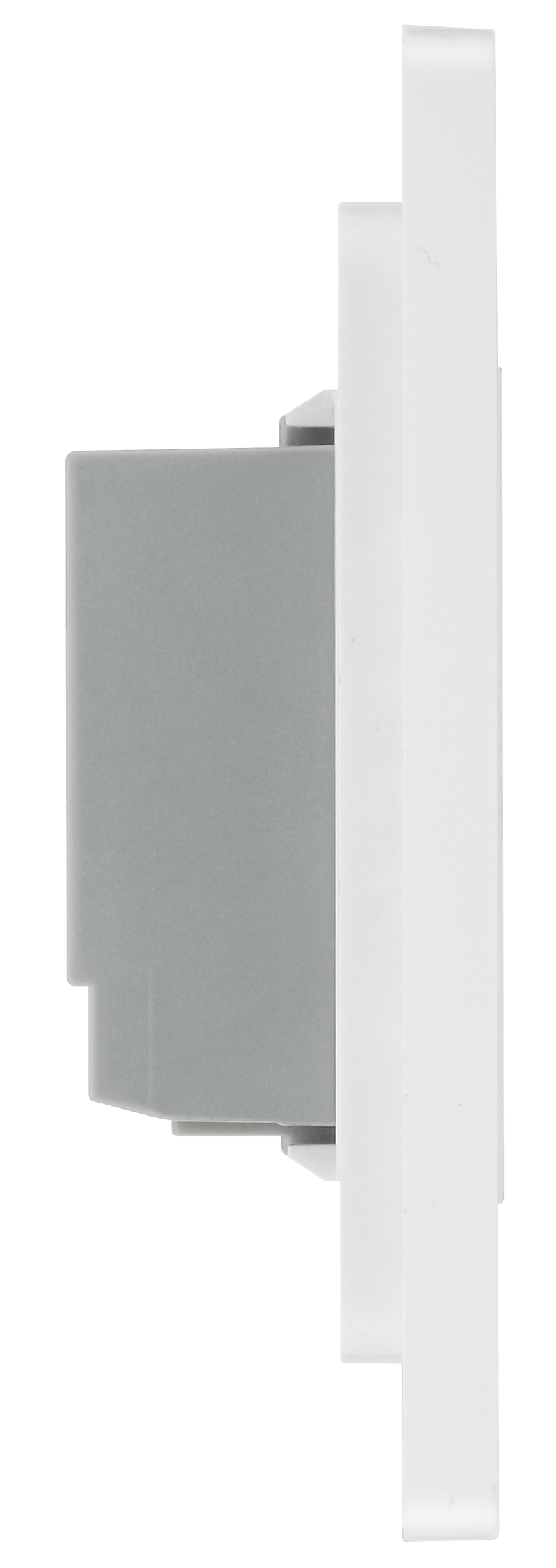 BG Electrical Evolve Pearlescent White - Double, 2 way touch, 200W, secondary