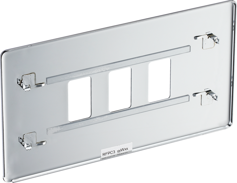 BG Electrical Grid - 3 module, rectangular