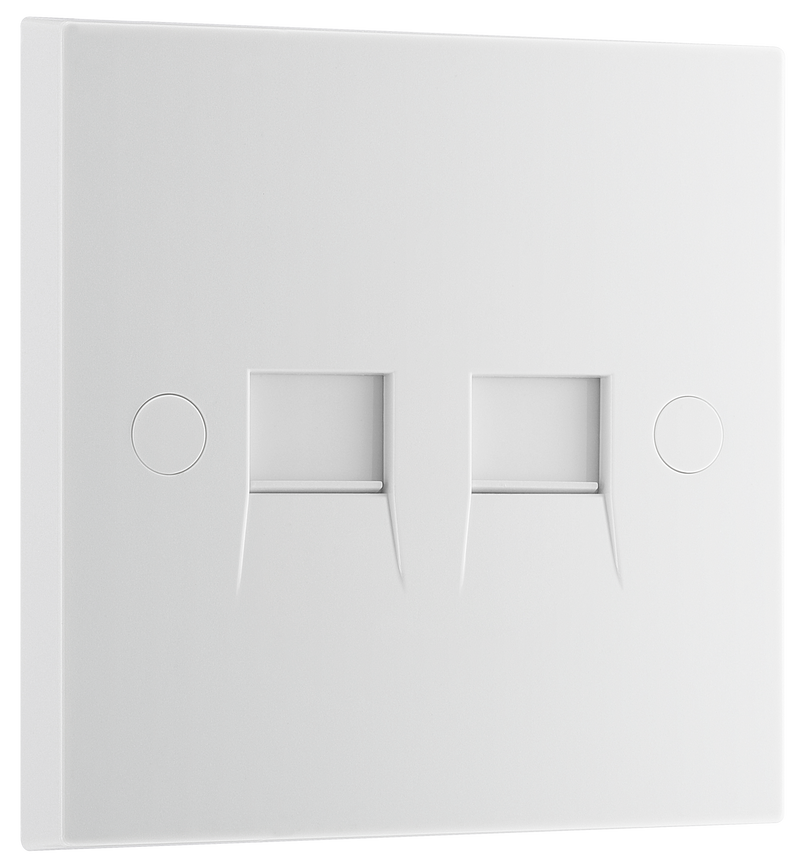 BG Electrical 900 Series - Double, RJ11 telephone socket (screw)