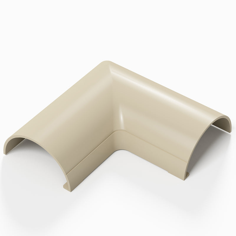 D-Line Trunking - 30x15mm Magnolia Flat Bend