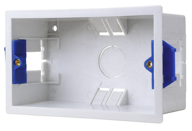 BG Electrical Contractor - Double Rectangular Dry Lining Box, 47mm