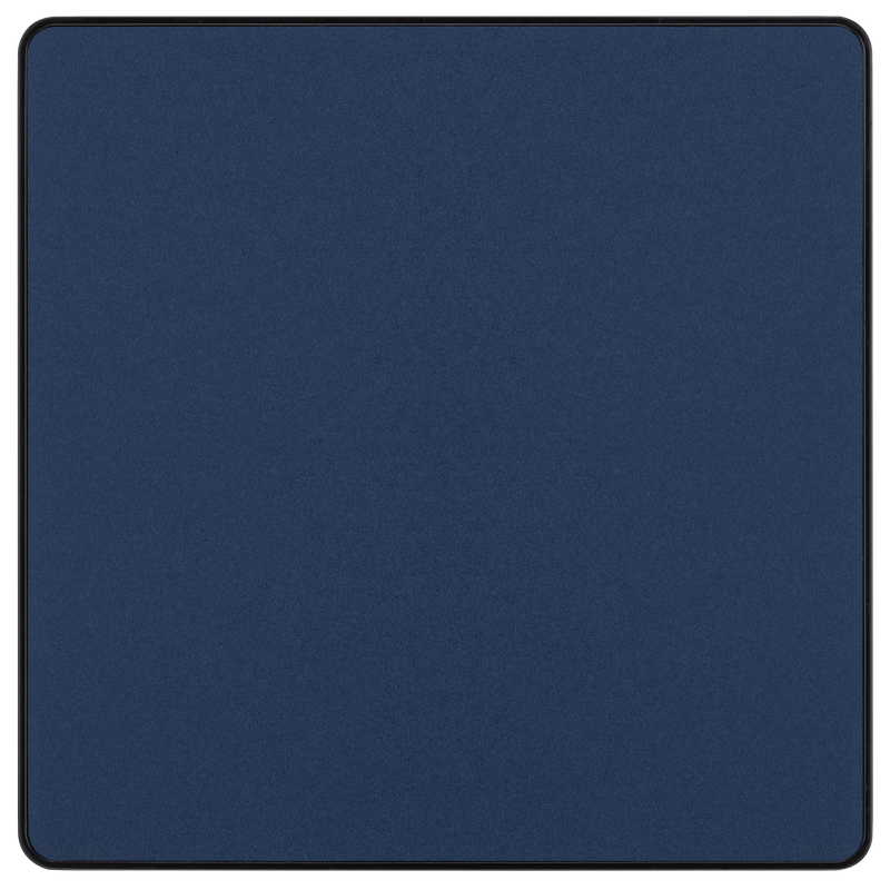 BG Electrical Evolve Matt Blue - Single, blank plate