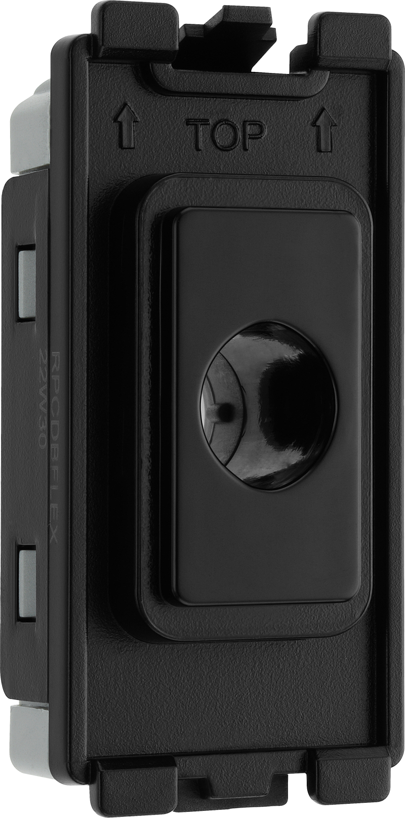 BG Electrical Grid - Flex outlet, up to 10mm (EVOLVE BLACK)