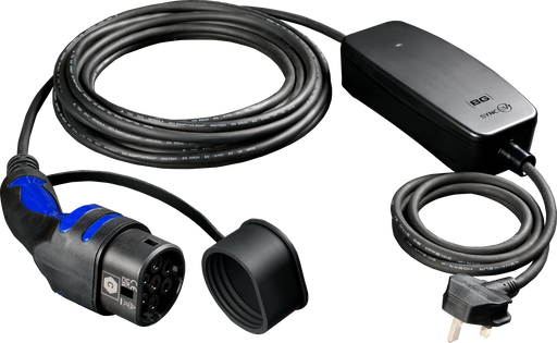 Sync Energy EV Cables - EV Charging Cable, Mode 2, 3 Pin UK Plug to EV Type 2 - 10 Metres