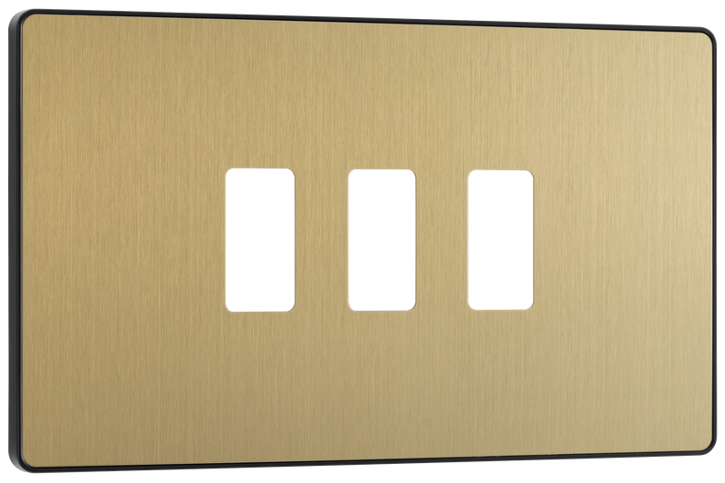 BG Electrical Grid - 3 module, rectangular
