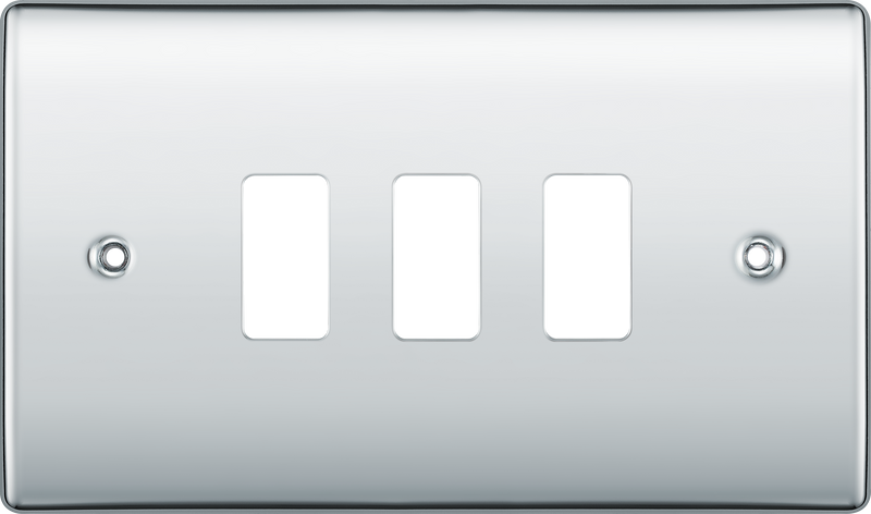 BG Electrical Grid - 3 module, rectangular