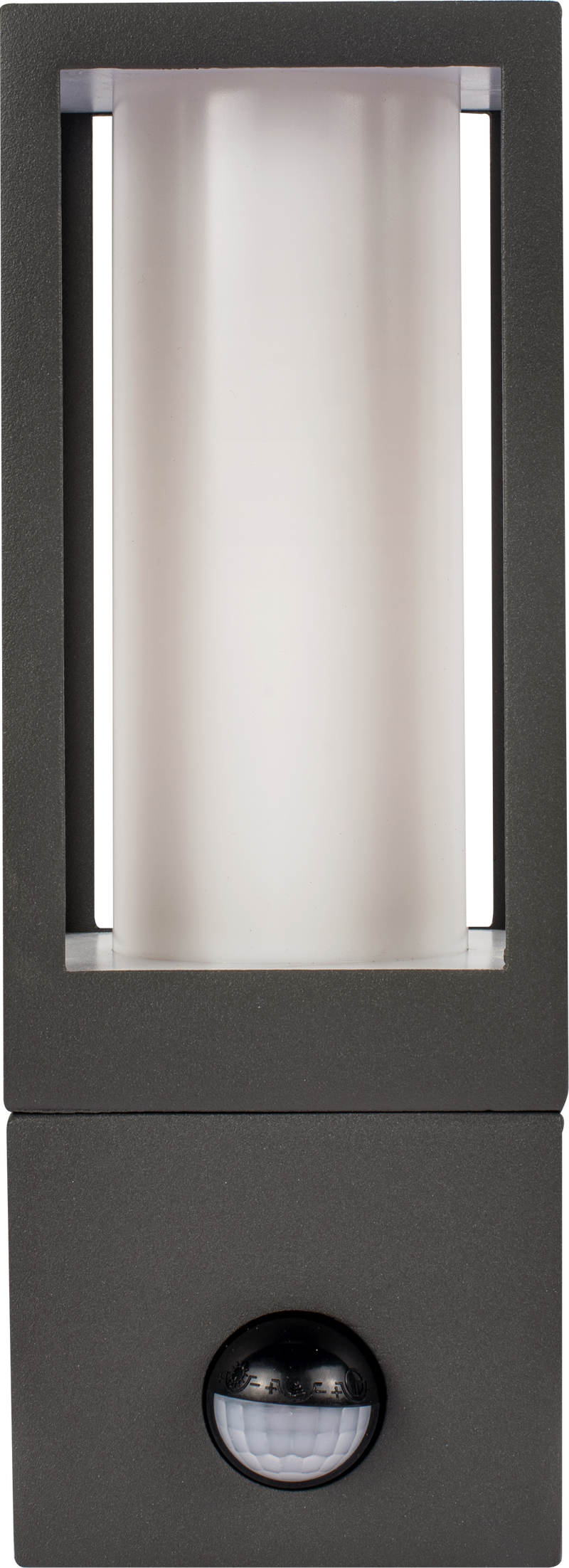 Luceco Azurar Coach Lantern - Exterior Decorative GU10 Lanten with PIR motion Sensor IP54 - Lamp not included - Slate Grey