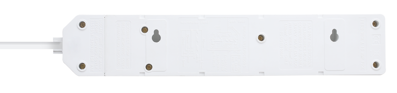 Masterplug Work - 4 Sockets, 2m, 13A, White