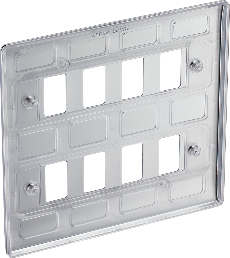 BG Electrical Grid - 8 module, square