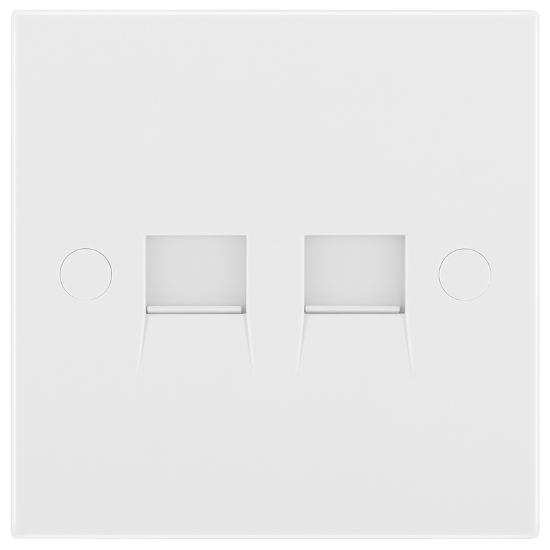 BG Electrical 900 Series - Double, telephone socket, master (screw)