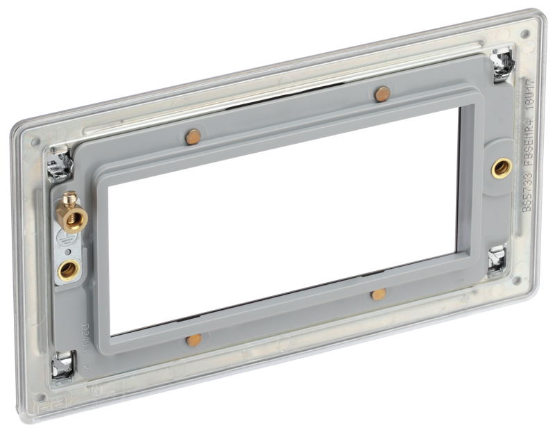 BG Electrical Euro Module - 4 module - rectangular