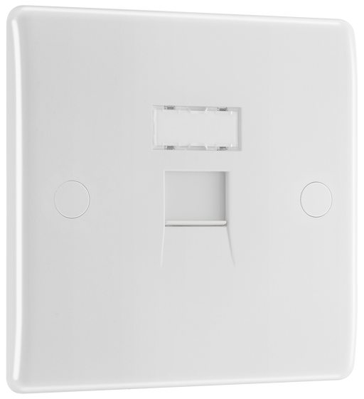 BG Electrical 800 Series - Single, RJ45 data socket (screw)
