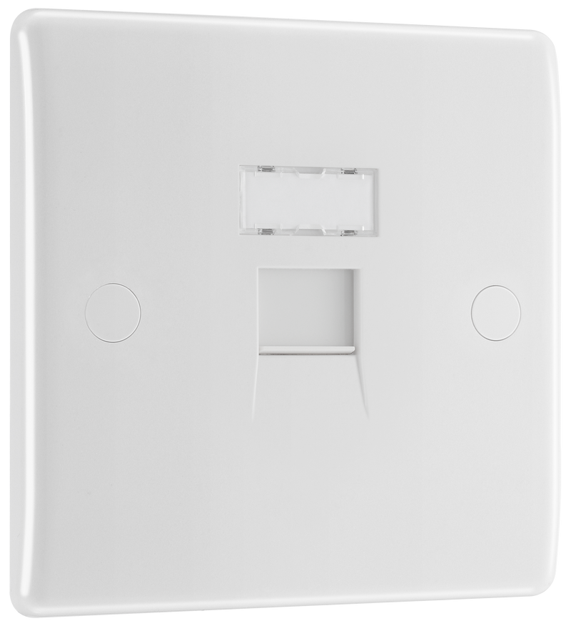 BG Electrical 800 Series - Single, RJ45 data socket (screw)