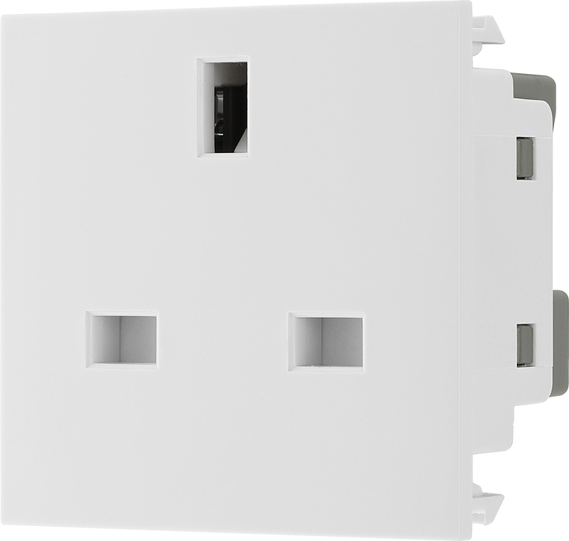 BG Electrical Euro Module - 13A (UK) unswitched socket