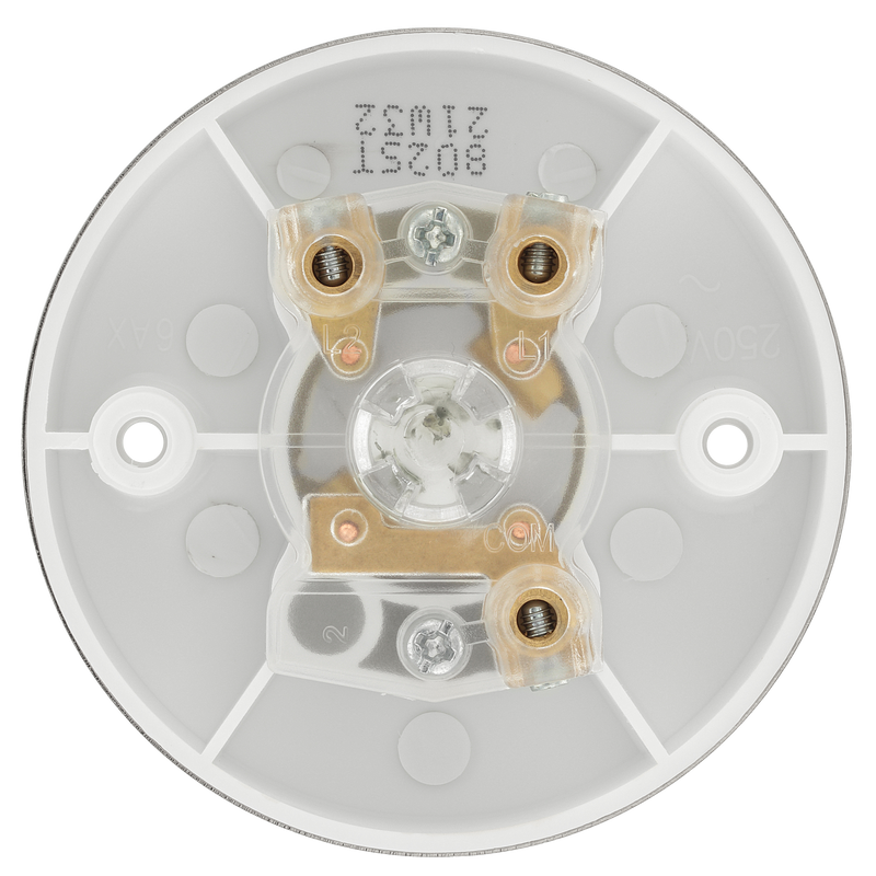 BG Electrical Ceiling Accessories - 6A, 2 way ceiling switch, steel finish