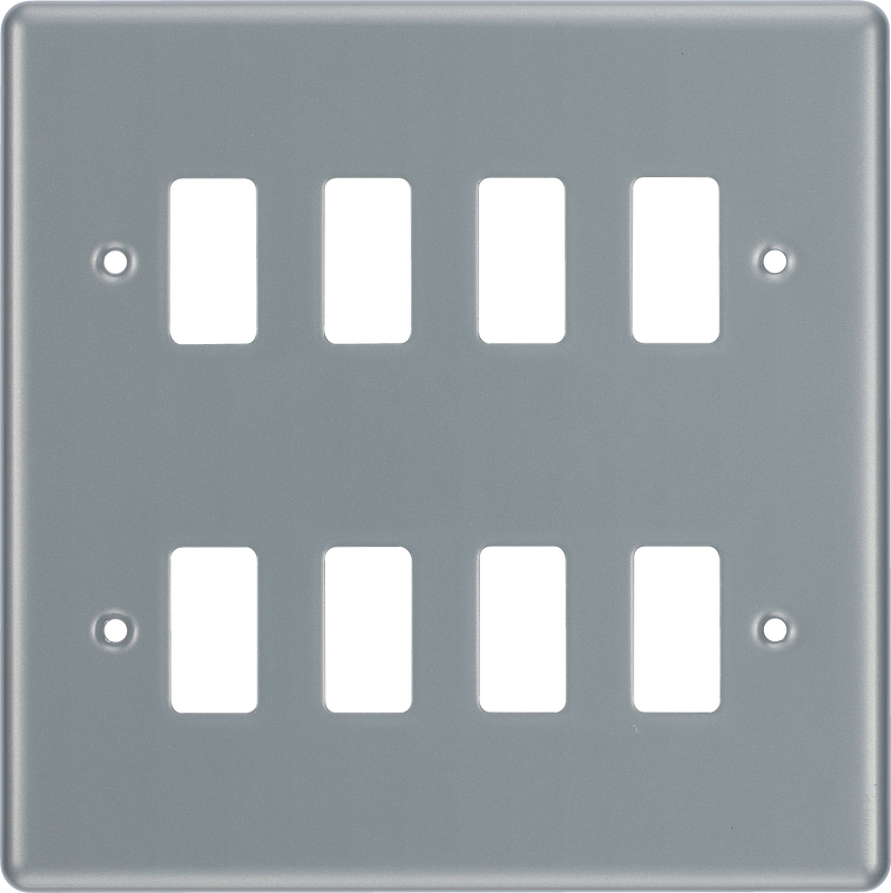 BG Electrical Grid - 8 module, square