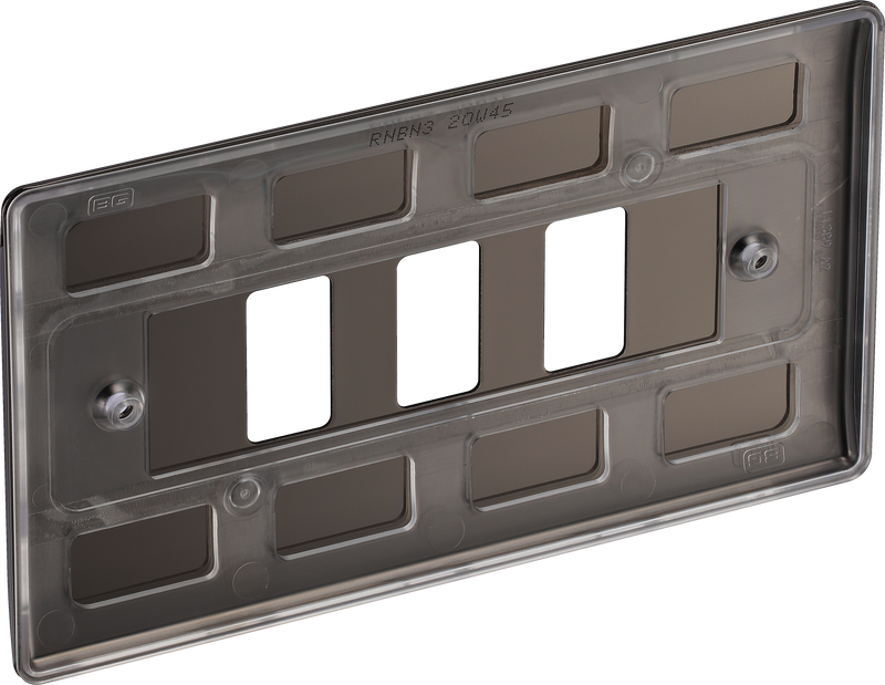 BG Electrical Grid - 3 module, rectangular