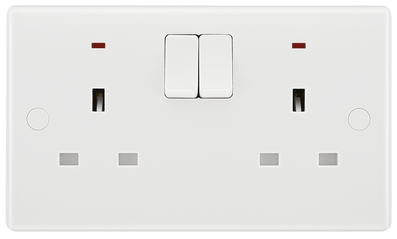BG Electrical 800 Series - Double, switched single pole, with indicators