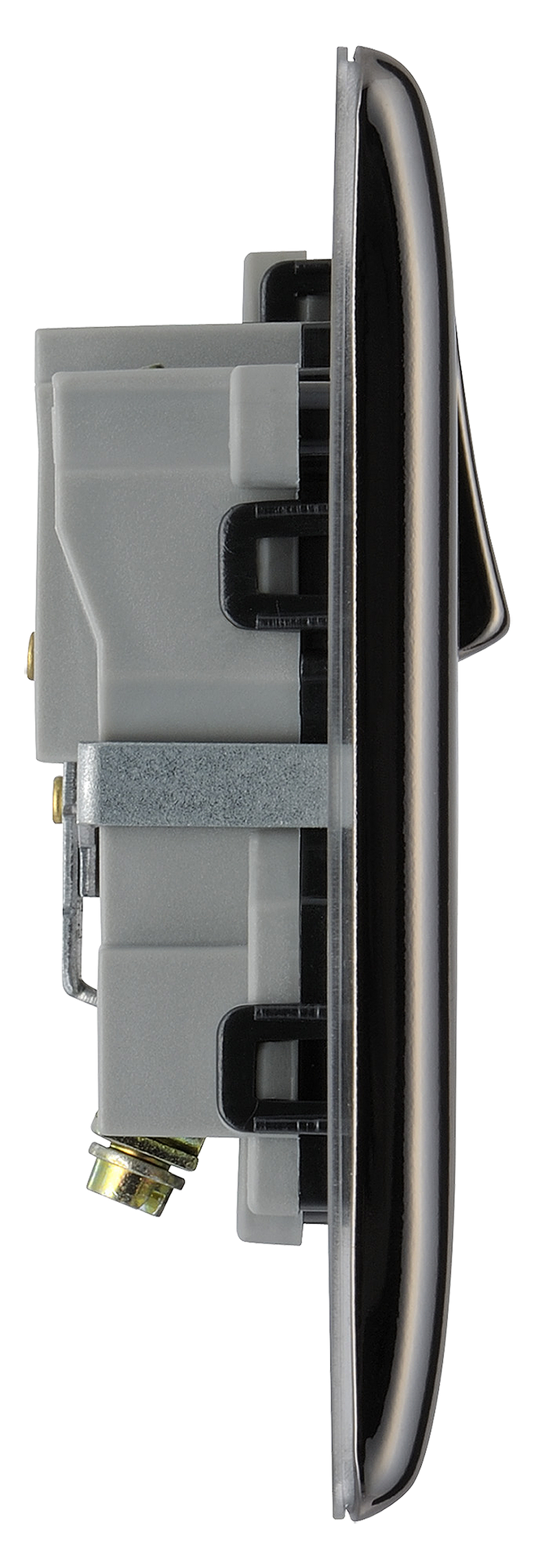 BG Electrical Nexus Metal Black Nickel - Single switched, double pole