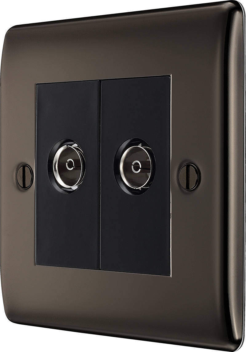 BG Electrical Nexus Metal Black Nickel - Double, co-axial