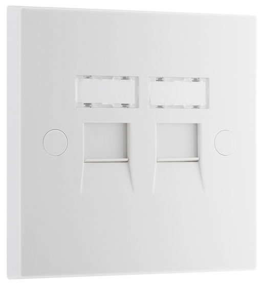 BG Electrical 900 Series - Double, RJ45 data socket (screw)